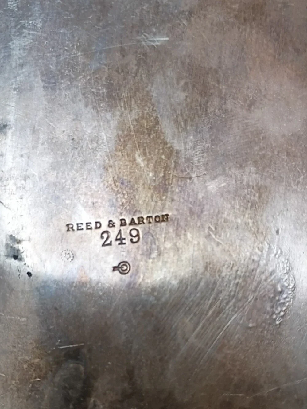 Reed & Barton Oval Rope-Edge Serving Tray in Silver